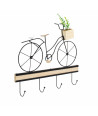 Perchero de pared bicicleta en madera