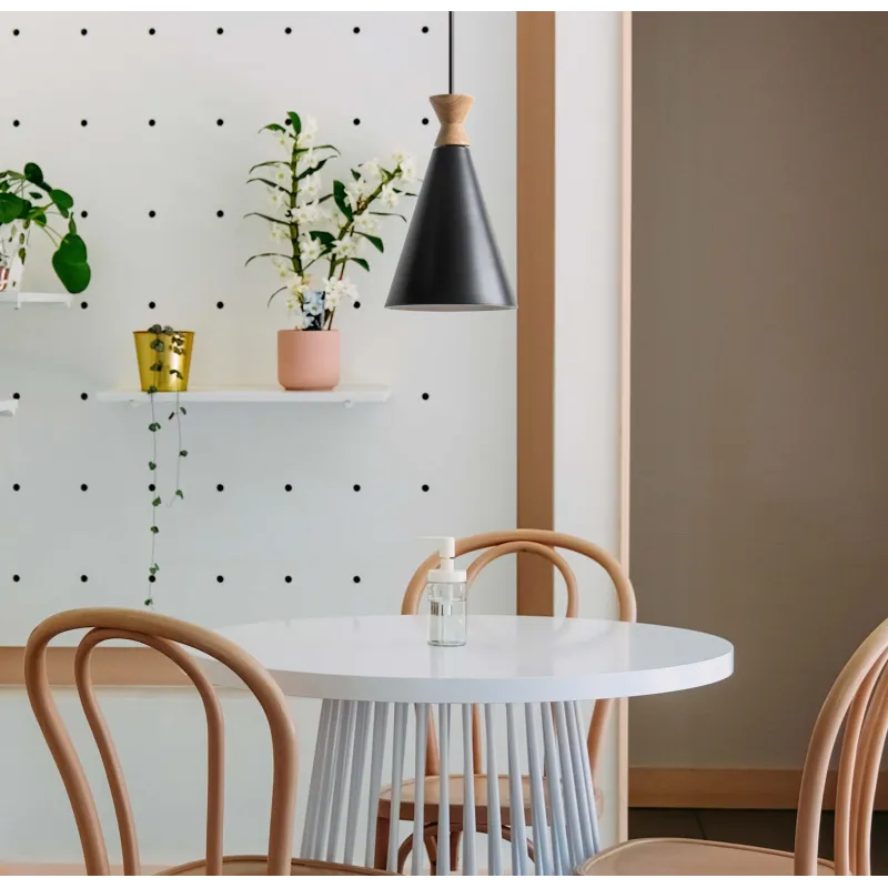 Lámpara de techo en Aluminio y Madera - Sila