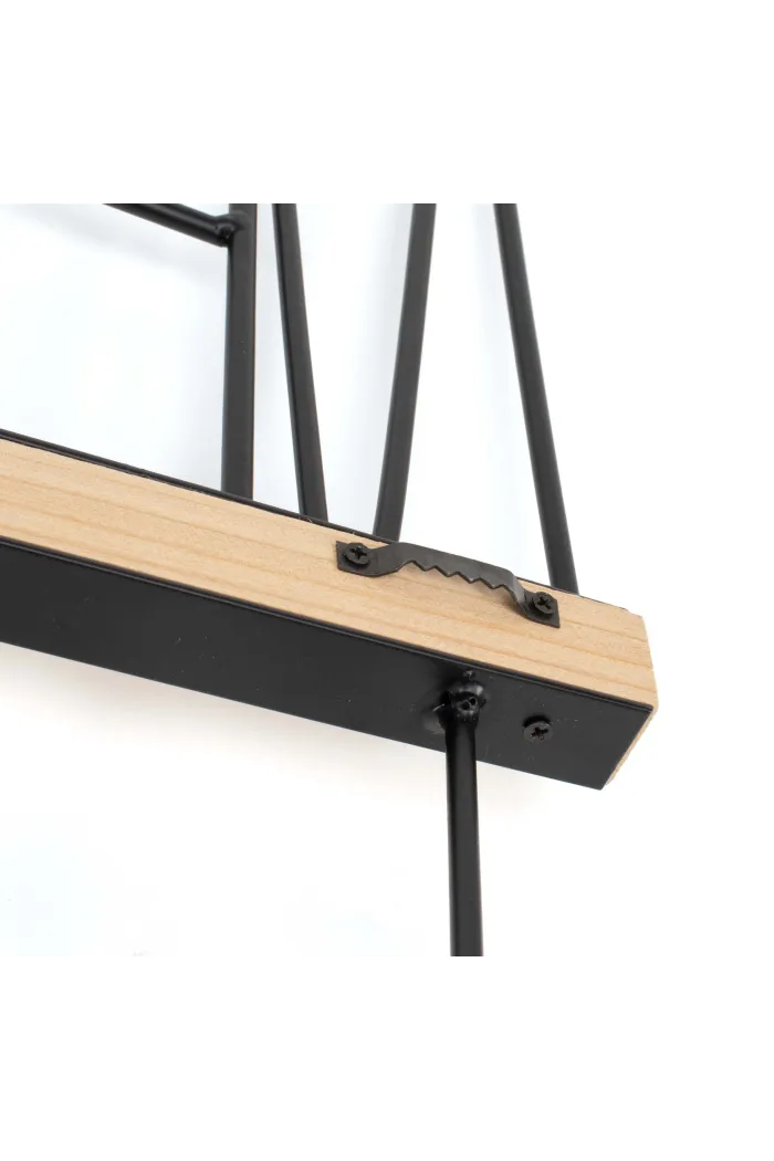 Perchero de pared New York en madera y metal