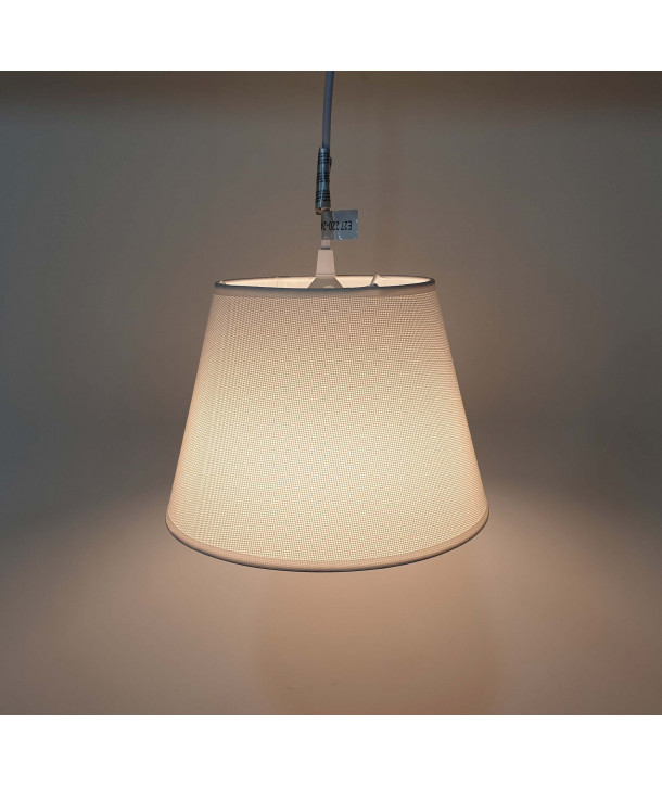 Lámpara de techo en tela Ø25 cm - Blanco