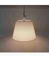 Lámpara de techo en tela Ø25 cm - Blanco