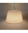 Lámpara de techo en tela Ø38 cm - Blanco