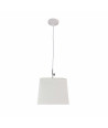 Lámpara de techo en tela (25 x 25 cm) - Blanco