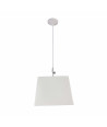 Lámpara de techo en tela (30 x 30 cm) - Blanco