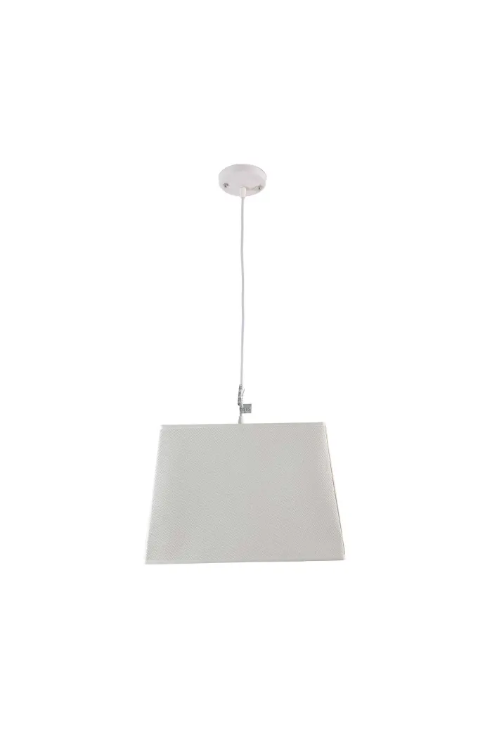 Lámpara de techo en tela (35 x 35 cm) - Blanco
