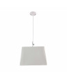 Lámpara de techo en tela (35 x 35 cm) - Blanco