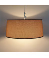 Lámpara de techo en tela (Ø45 cm) - Marrón