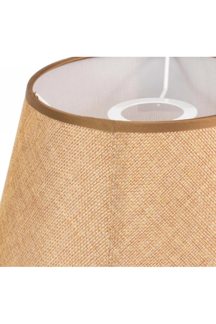 Lámpara de techo en tela (Ø38 cm) - Marrón