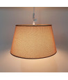 Lámpara de techo en tela (Ø38 cm) - Marrón