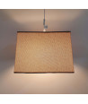 Lámpara de techo en tela (35 x 35 cm) - Marrón