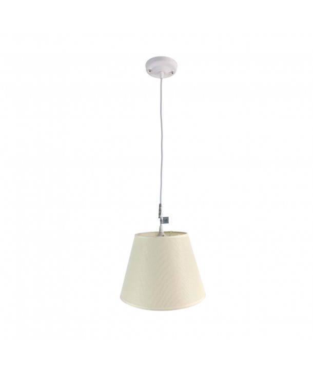 Lámpara de techo en tela (Ø25 cm) - Beige