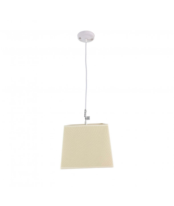 Lámpara de techo en tela (25 x 25 cm) - Beige
