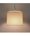Lámpara de techo en tela (25 x 25 cm) - Beige
