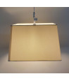 Lámpara de techo en tela (35 x 35 cm) - Beige