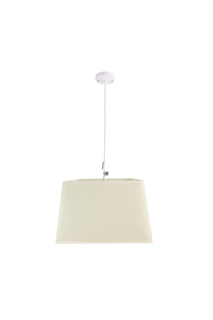 Lámpara de techo en tela (40 x 40 cm) - Beige