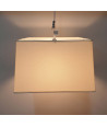 Lámpara de techo en tela (40 x 40 cm) - Beige