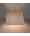 Lámpara de techo en tela (30 x 30 cm) - Gris