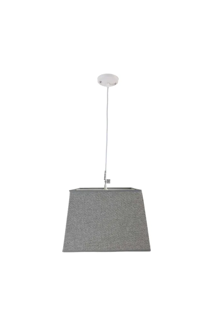 Lámpara de techo en tela (35 x 35 cm) - Gris