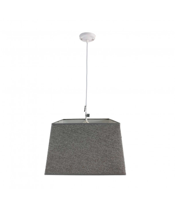 Lámpara de techo en tela (40 x 40 cm) - Gris