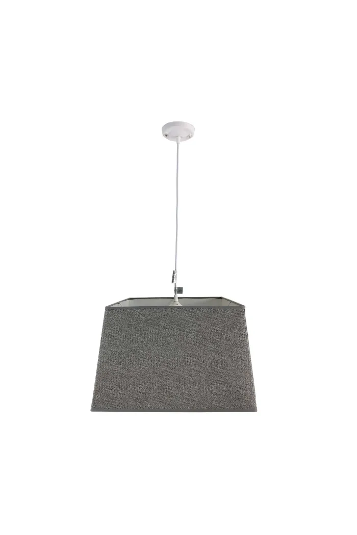 Lámpara de techo en tela (40 x 40 cm) - Gris