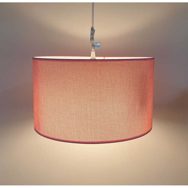 Lámpara de techo en tela (Ø35 cm) - Rosa