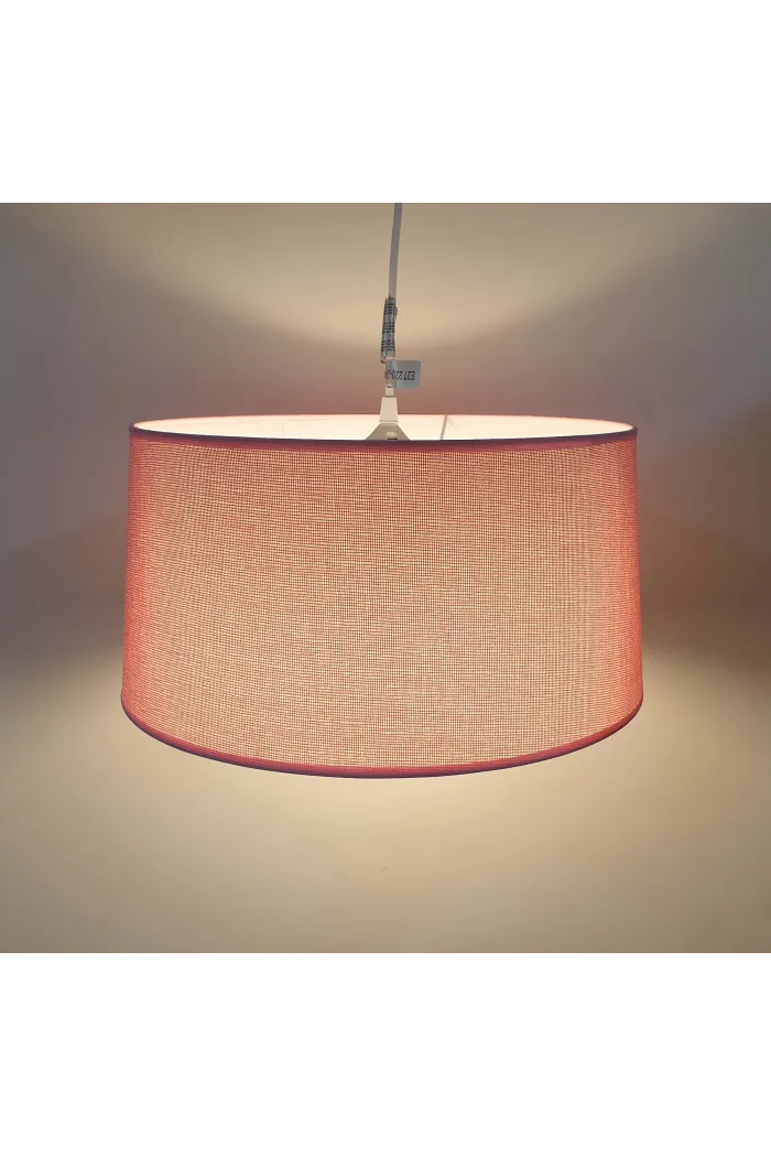 Lámpara de techo en tela (Ø40 cm) - Rosa