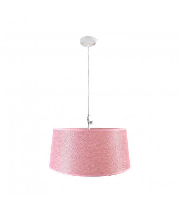 Lámpara de techo en tela (Ø45 cm) - Rosa