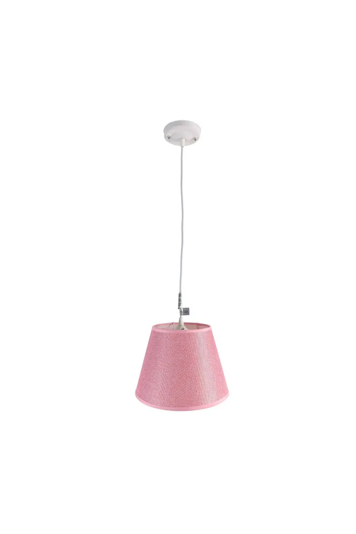 Lámpara de techo en tela (Ø25 cm) - Rosa