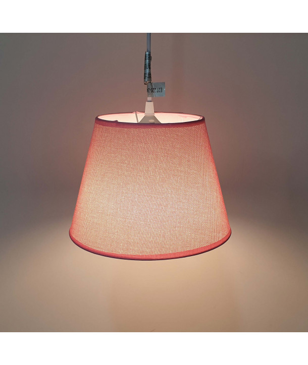 Lámpara de techo en tela (Ø25 cm) - Rosa