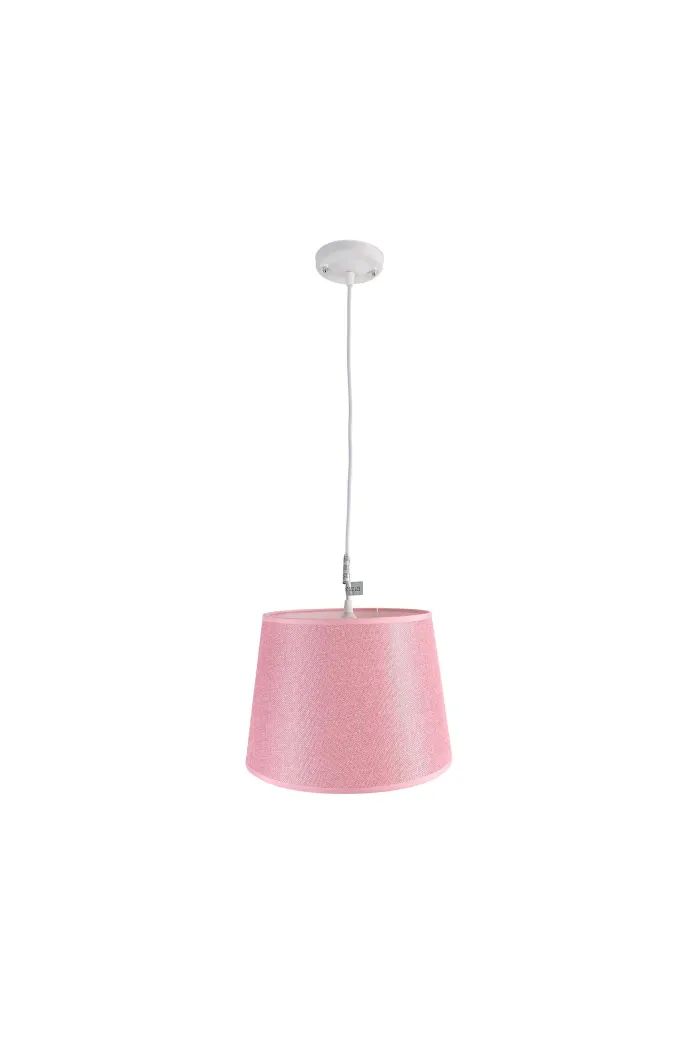 Lámpara de techo en tela (Ø30 cm) - Rosa