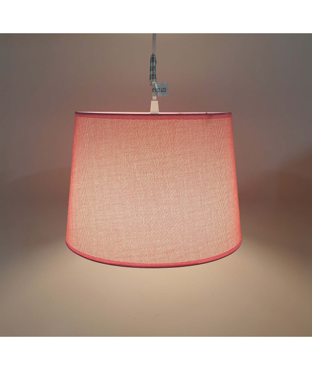 Lámpara de techo en tela (Ø30 cm) - Rosa