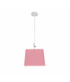 Lámpara de techo en tela (25 x 25 cm) - Rosa