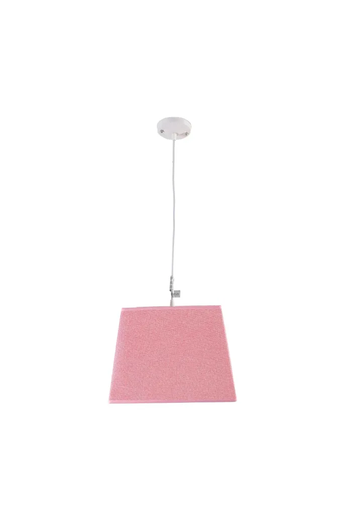 Lámpara de techo en tela (30 x 30 cm) - Rosa