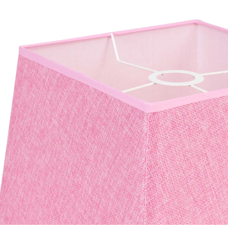 Lámpara de techo en tela (30 x 30 cm) - Rosa