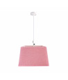Lámpara de techo en tela (40 x 40 cm) - Rosa