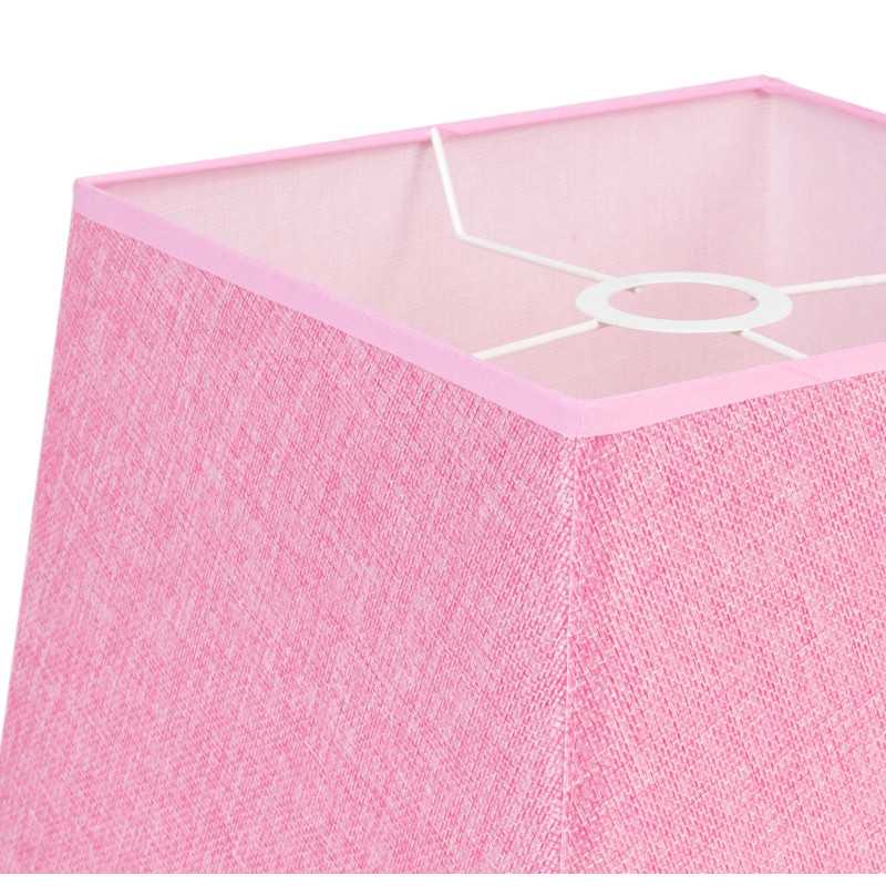 Lámpara de techo en tela (40 x 40 cm) - Rosa