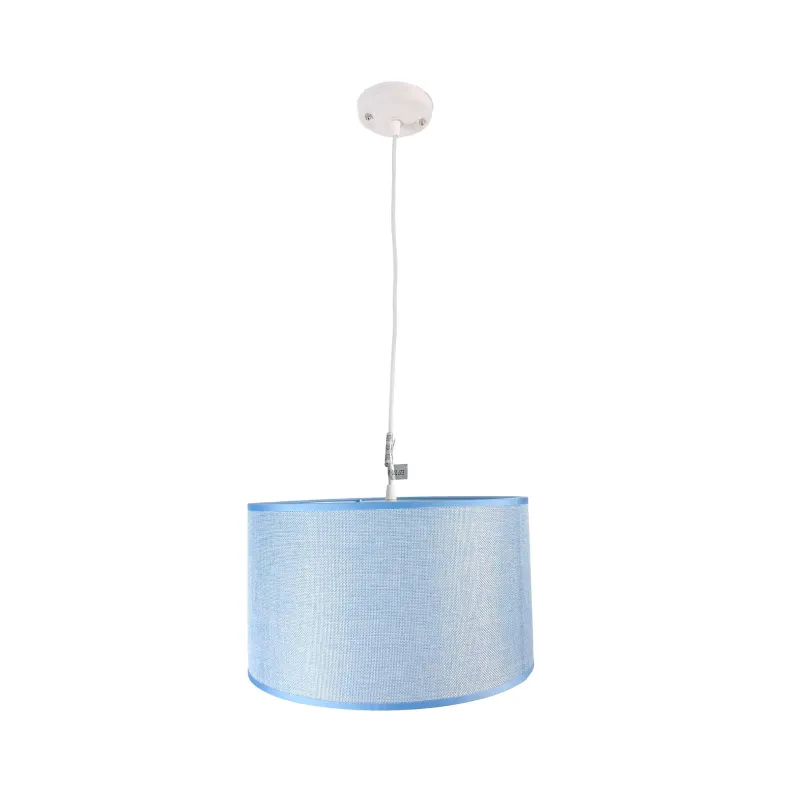 Lámpara de techo en tela (Ø35 cm) - Azul