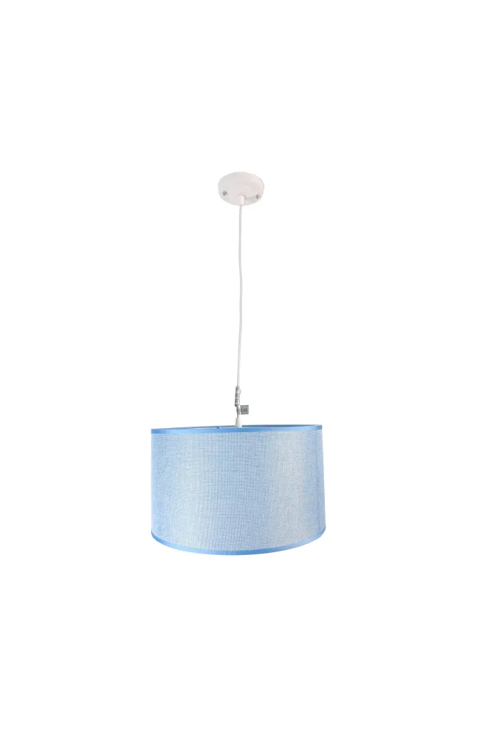 Lámpara de techo en tela (Ø35 cm) - Azul