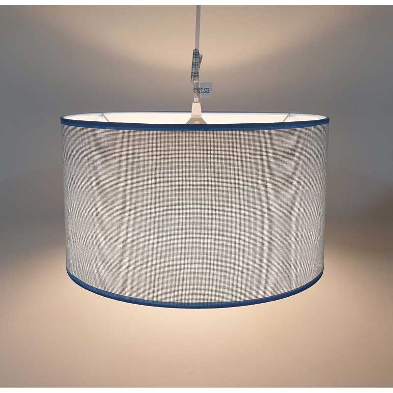 Lámpara de techo en tela (Ø35 cm) - Azul