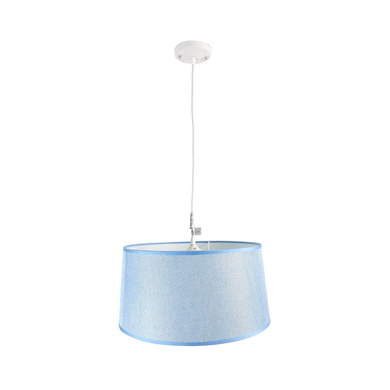 Lámpara de techo en tela (Ø40 cm) - Azul