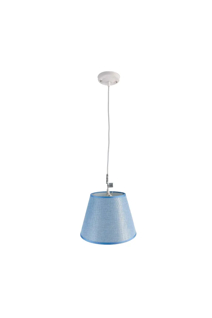 Lámpara de techo en tela (Ø25 cm) - Azul