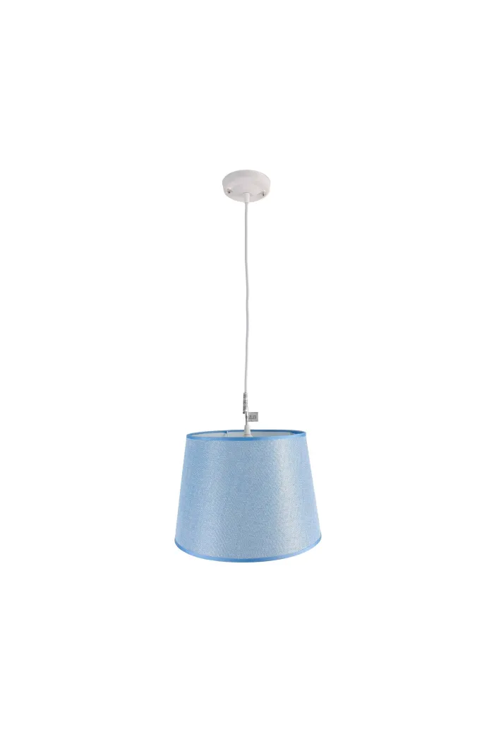 Lámpara de techo en tela (Ø30 cm) - Azul