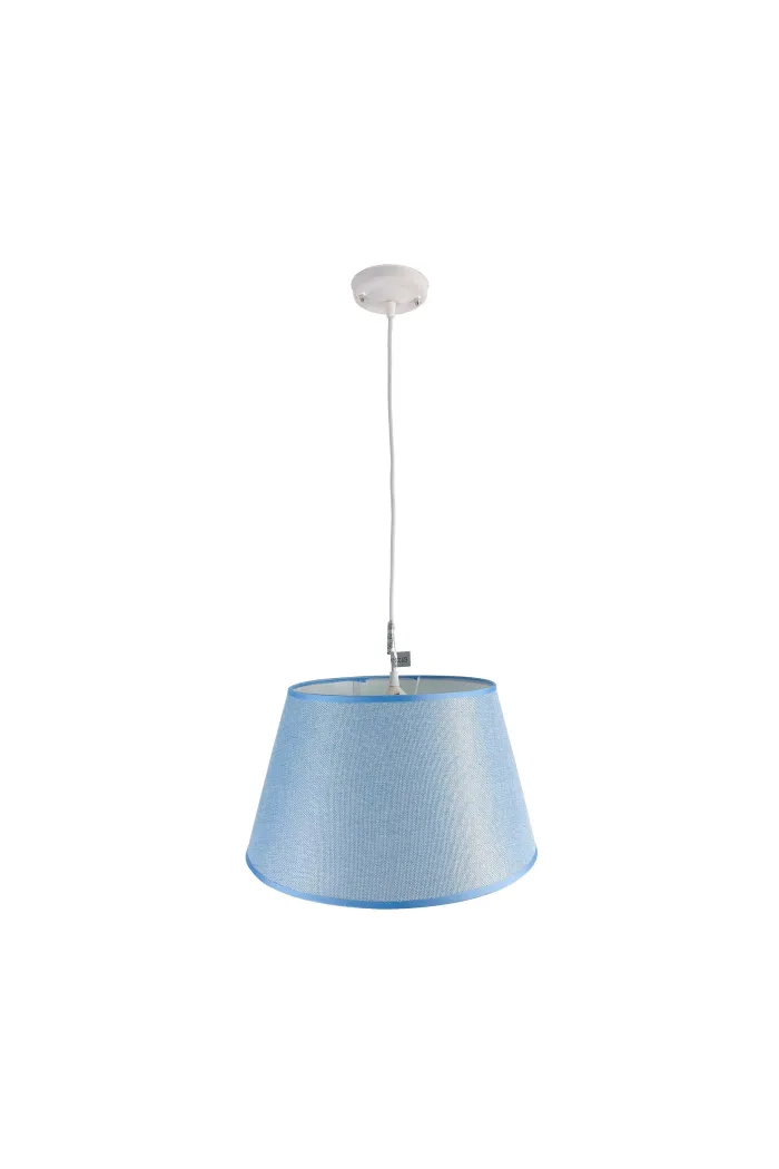 Lámpara de techo en tela (Ø38 cm) - Azul