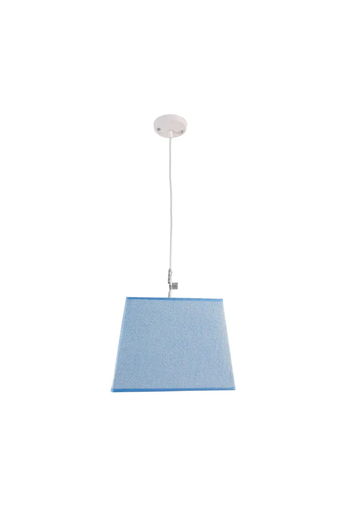 Lámpara de techo en tela (30 x 30 cm) - Azul