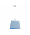 Lámpara de techo en tela (30 x 30 cm) - Azul