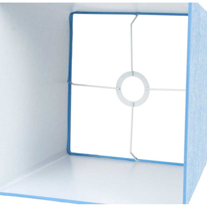 Lámpara de techo en tela (30 x 30 cm) - Azul