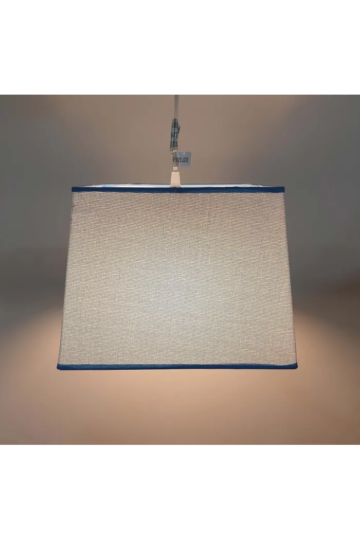 Lámpara de techo en tela (30 x 30 cm) - Azul