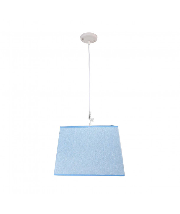 Lámpara de techo en tela (35 x 35 cm) - Azul
