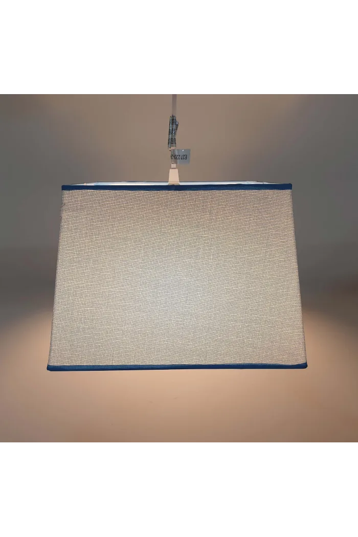 Lámpara de techo en tela (35 x 35 cm) - Azul