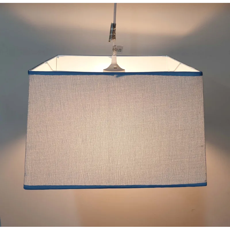 Lámpara de techo en tela (40 x 40 cm) - Azul